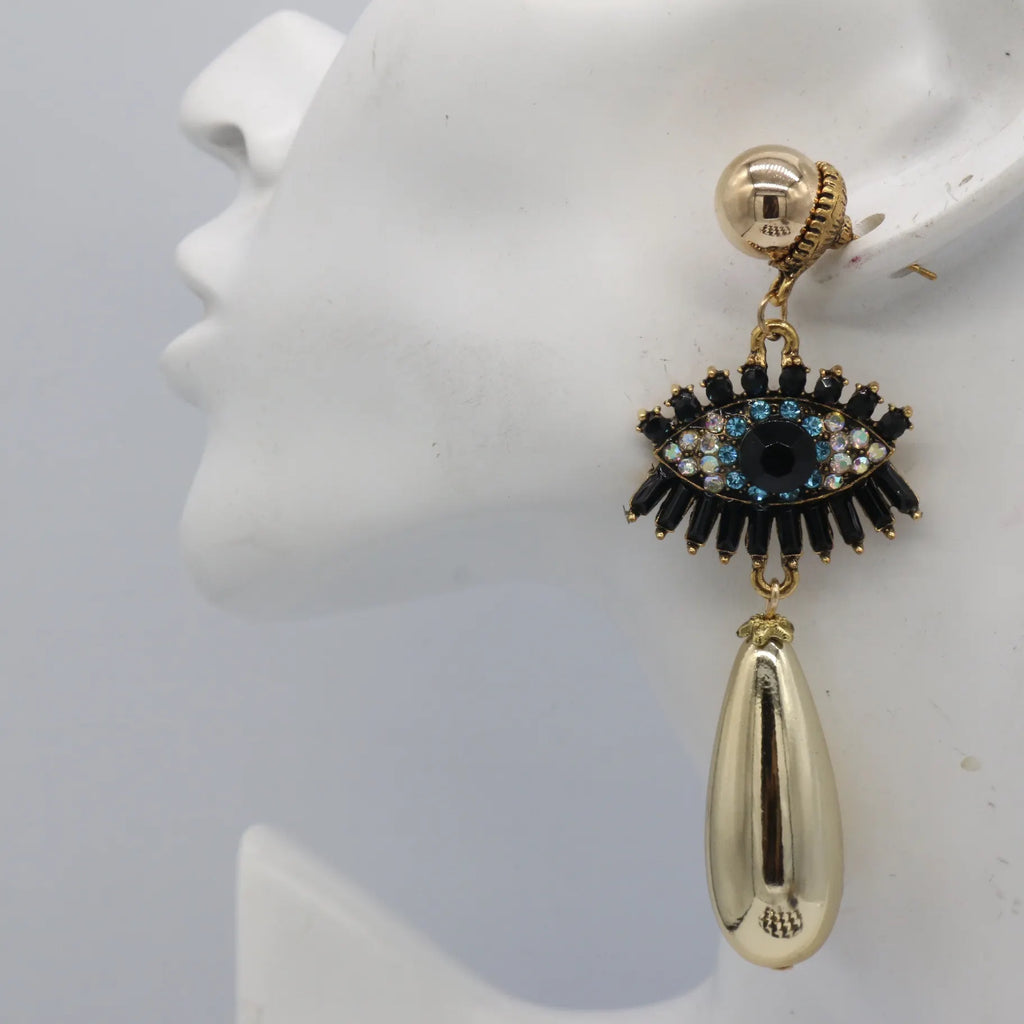 Devil's Eye Diamond Earrings