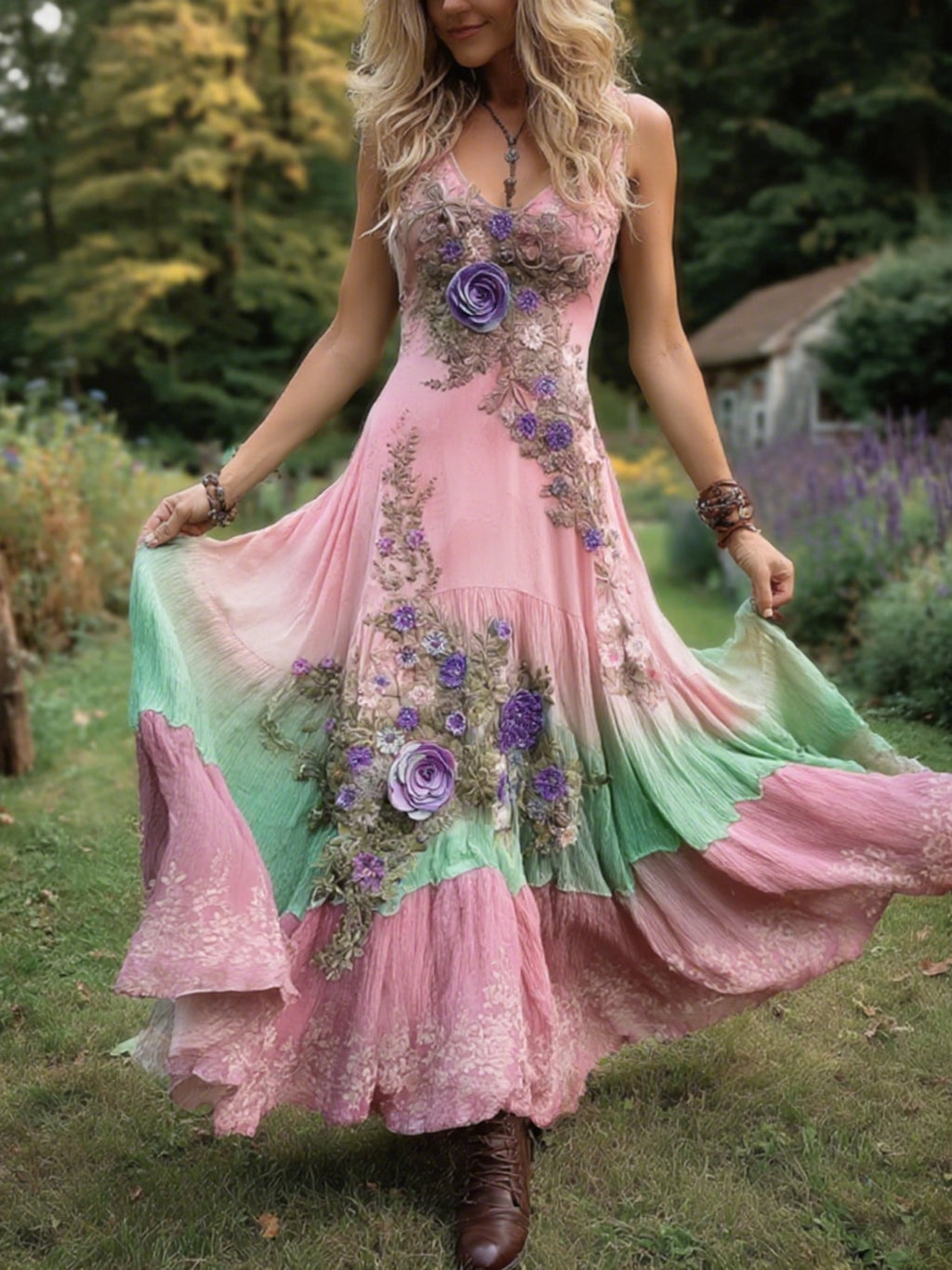 Maxi Dress with linen – Smart Price