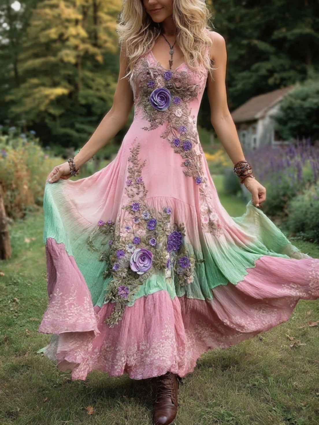 Maxi Dress with linen – Smart Price