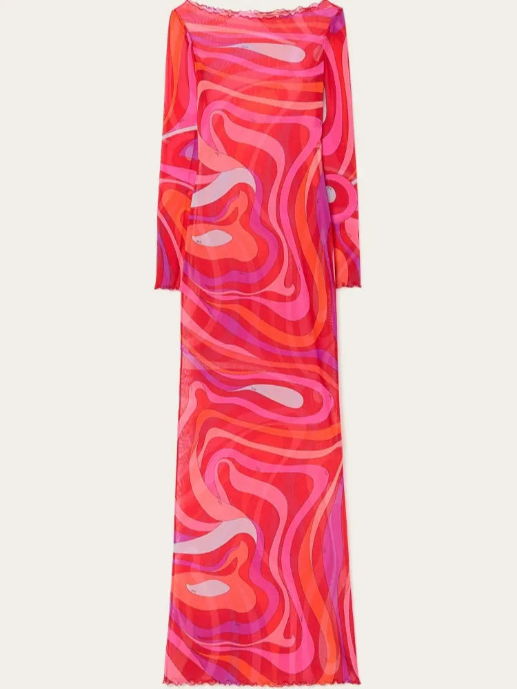 Marm Chiffon Maxi Dress