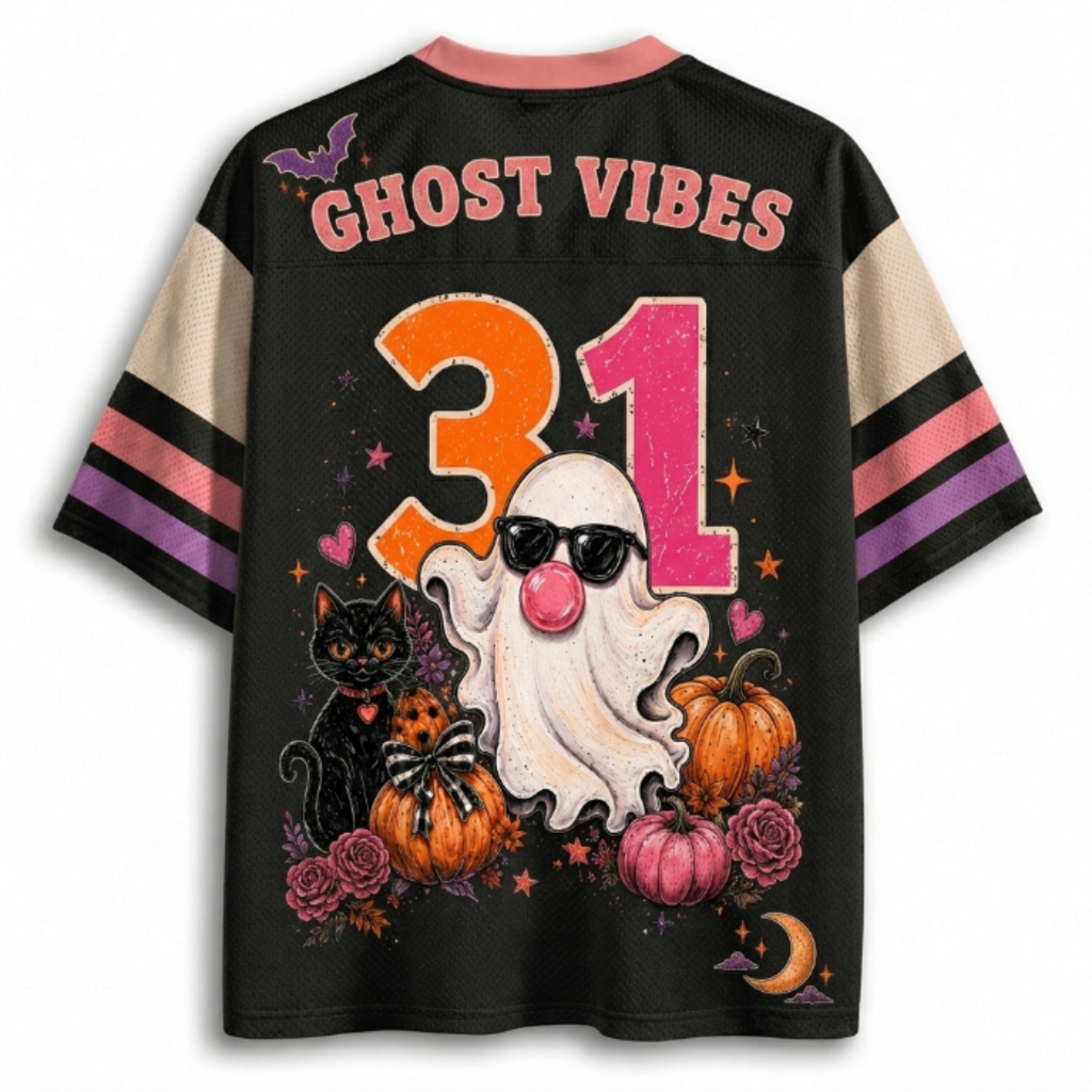 Chaotic Club Halloween Ghost Gumble Mesh Jersey
