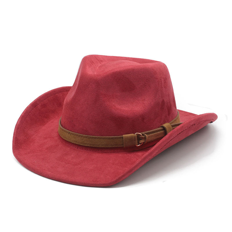 Unisex Western Cowboy Outdoor Wool Suede Hat