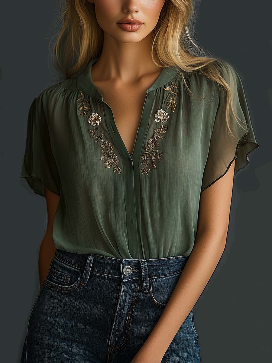 Shirt That Flatters – Vintage & chiffon