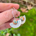 Fashionable and minimalist sun patterned earrings