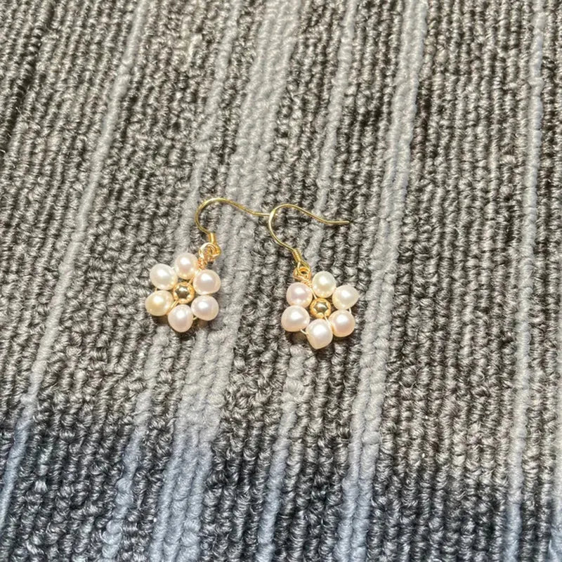 Pearl Flower Earrings