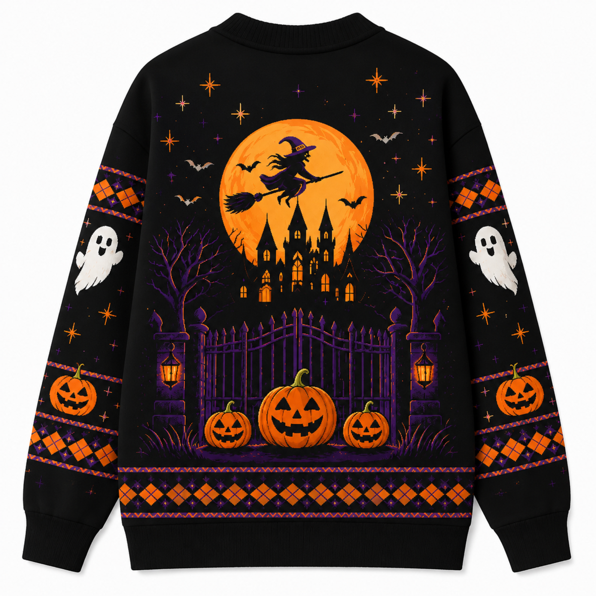 Chaotic Club Spooky Nights Vintage Halloween Cardigan