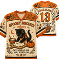 Chaotic Club Black Cat Spooky Biscuits Bakery Mesh Jersey