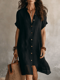 Boho Midi Dress in linen, Unbeatable Price