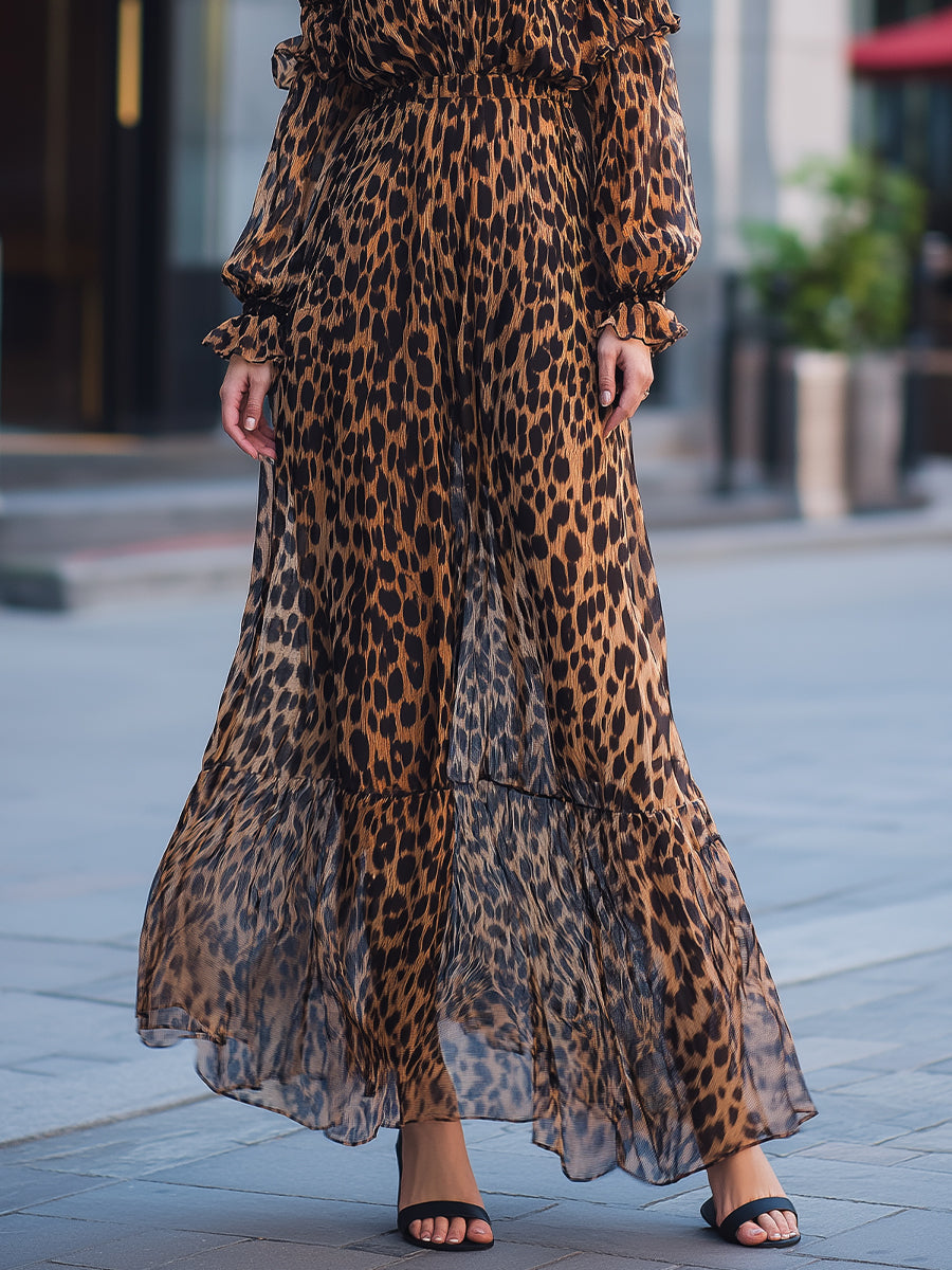 Maxi Dress with chiffon – Premium Look