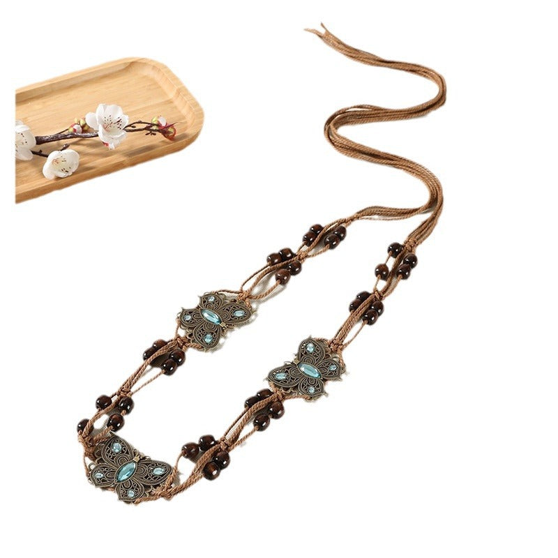 Ethnic Bohemian Braided Belt