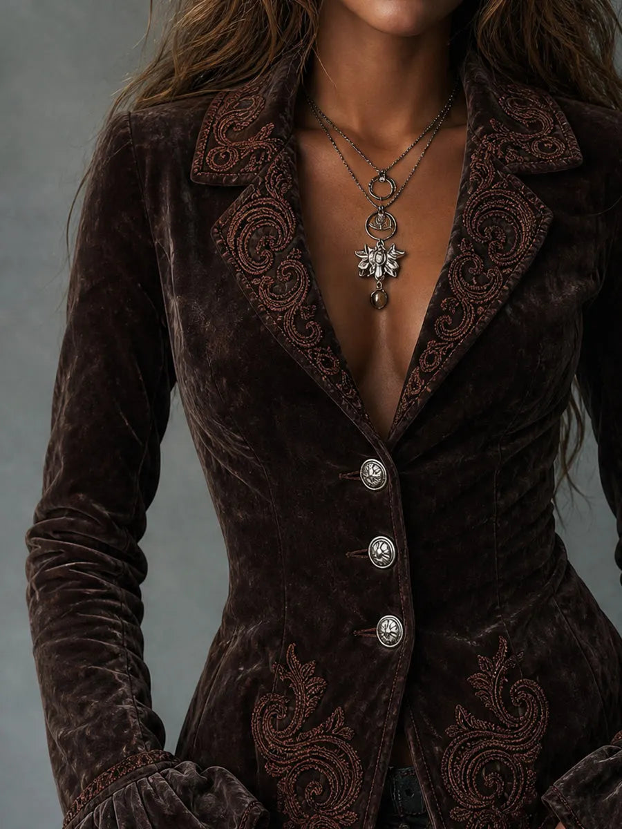 Jacket with velvet – Affordable Luxury