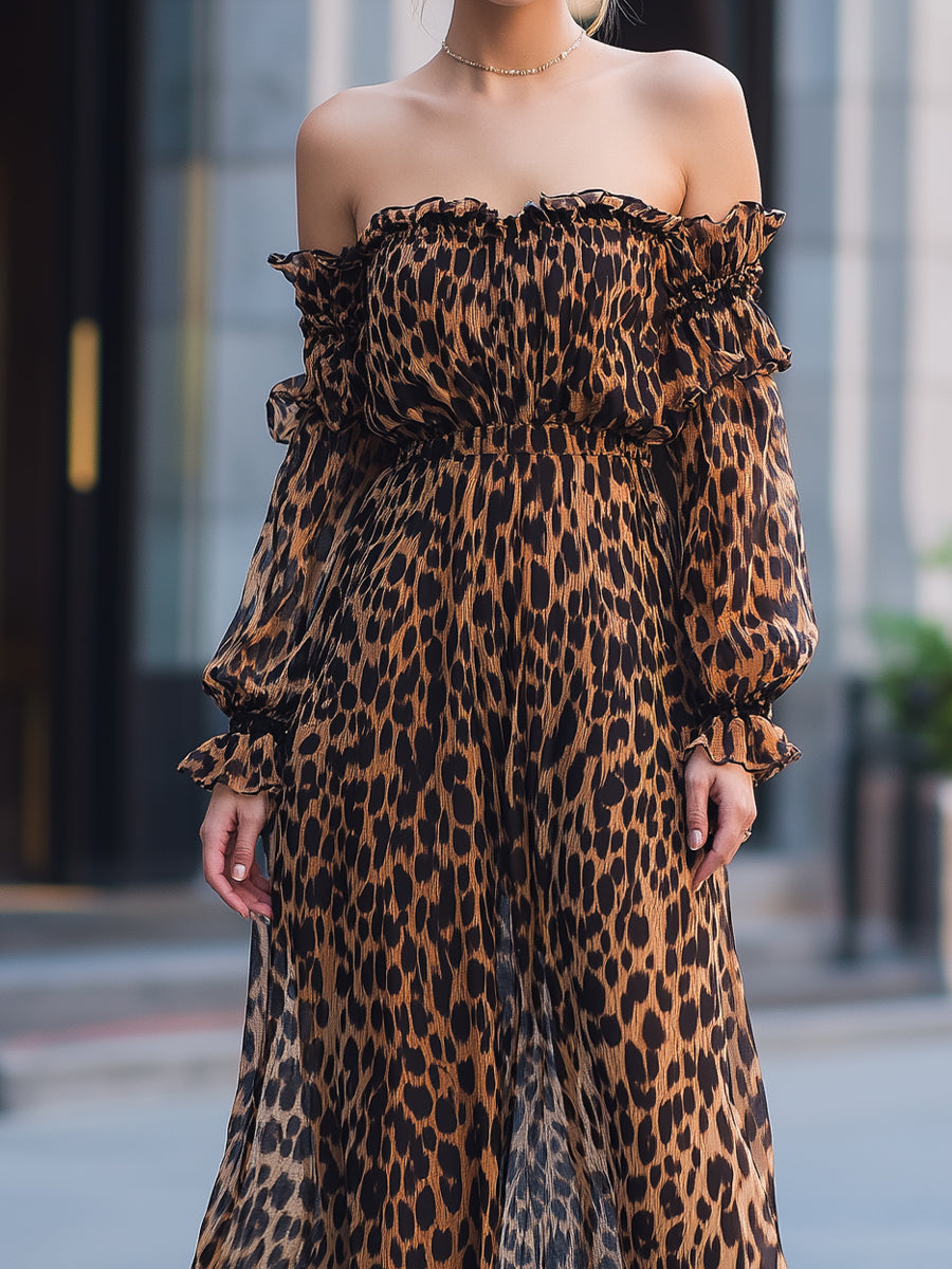 Maxi Dress with chiffon – Premium Look
