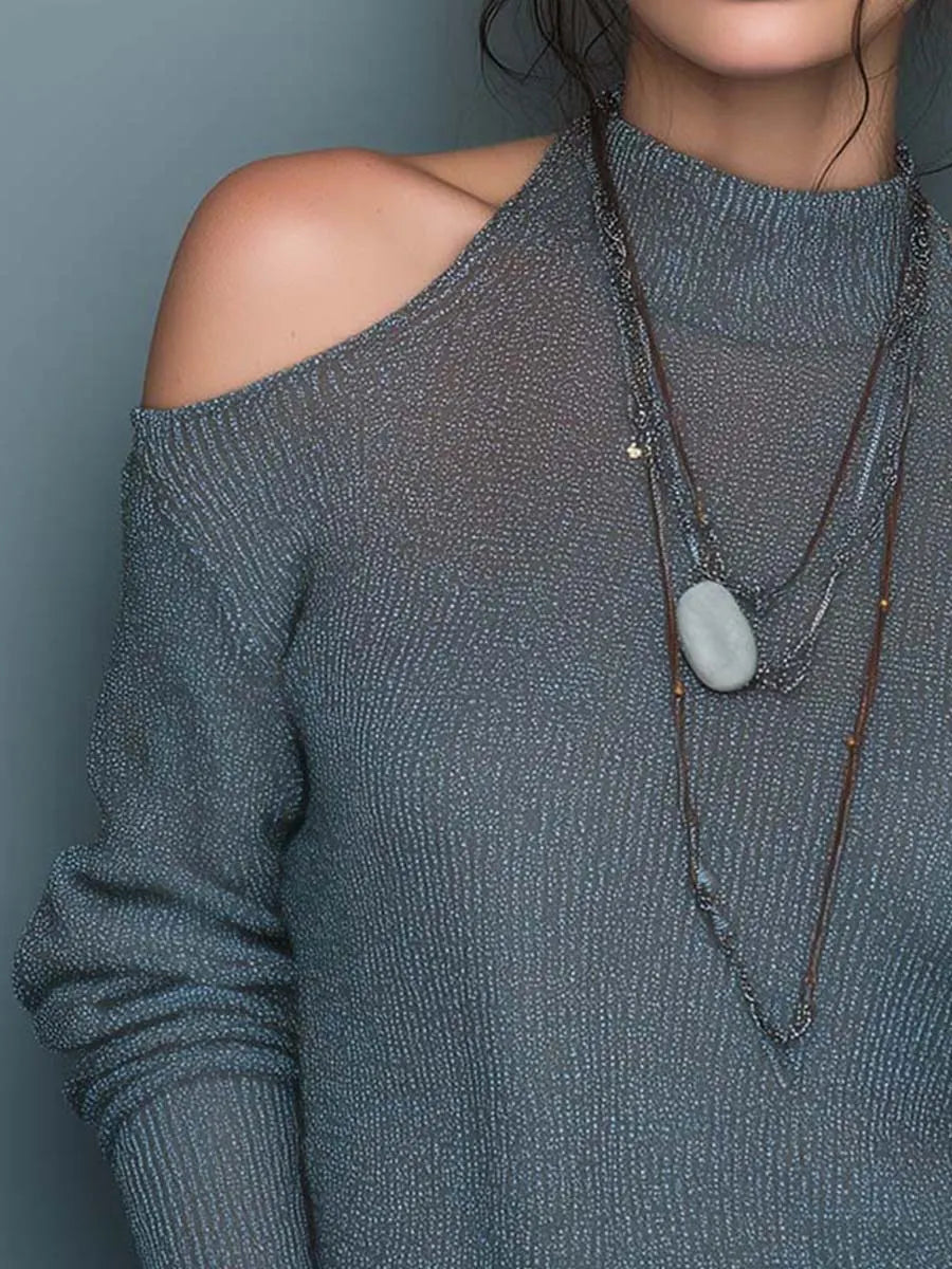 Top with soft knit – Premium Look