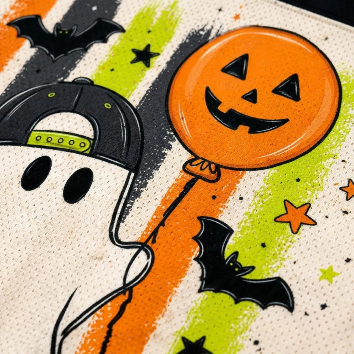 Chaotic Club Cool Snapback Ghost Spooky Squad Halloween Mesh Jersey