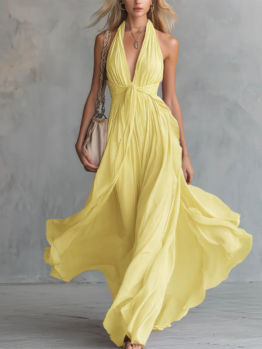 Elegant Maxi Dress in premium, Designer Aesthetic