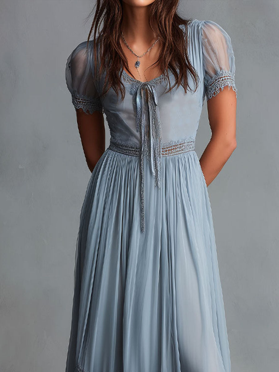 Chic Midi Dress in chiffon, Unbeatable Price