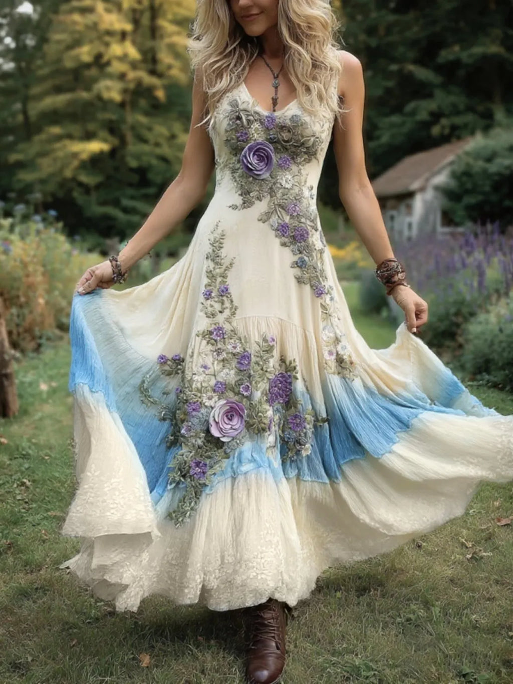 Maxi Dress with linen – Smart Price