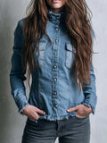 Blouse with denim – Best Value