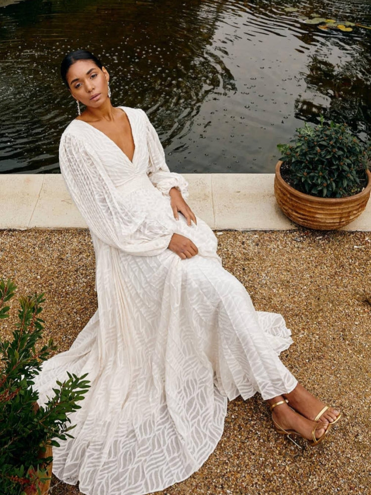 Allegory Elsa Cream Maxi Dress