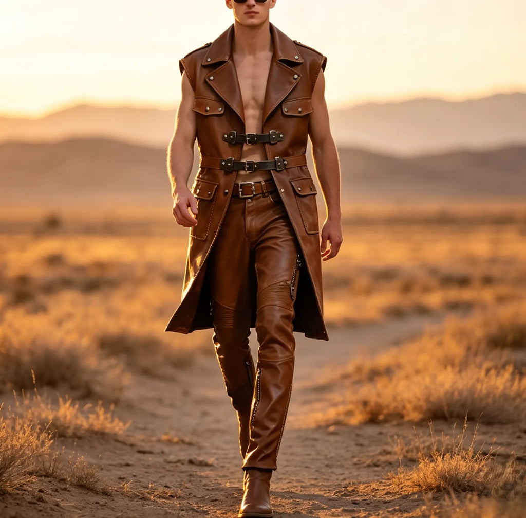Men's Western-style Sleeveless Jacket