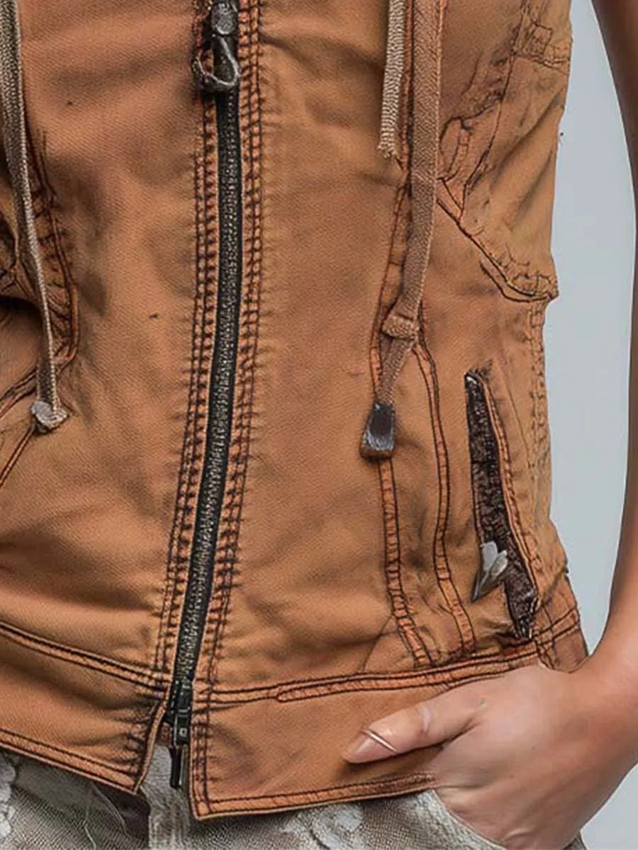 Vintage Hoodie in soft, Premium Look