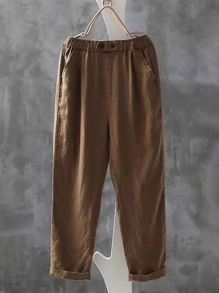 Chic Pants in linen, Smart Price