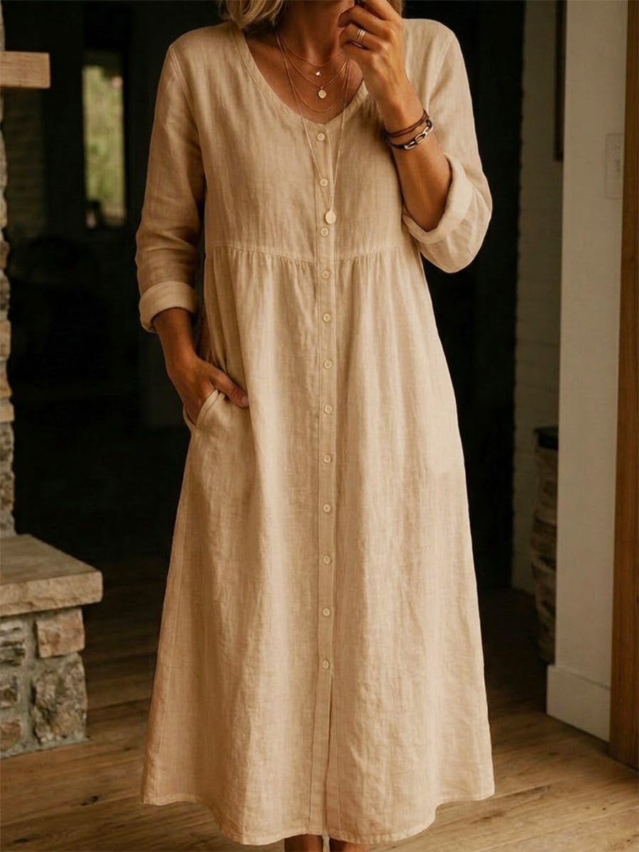 Dress with linen – Designer Aesthetic