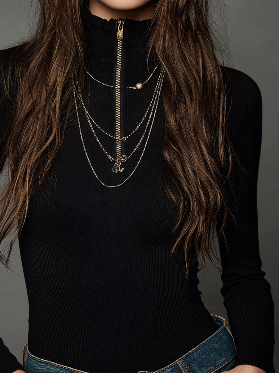 Chic Top in soft knit, Designer Aesthetic