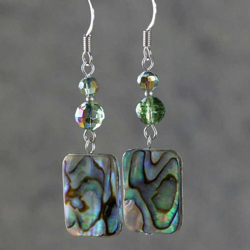 Beaded pendant earrings