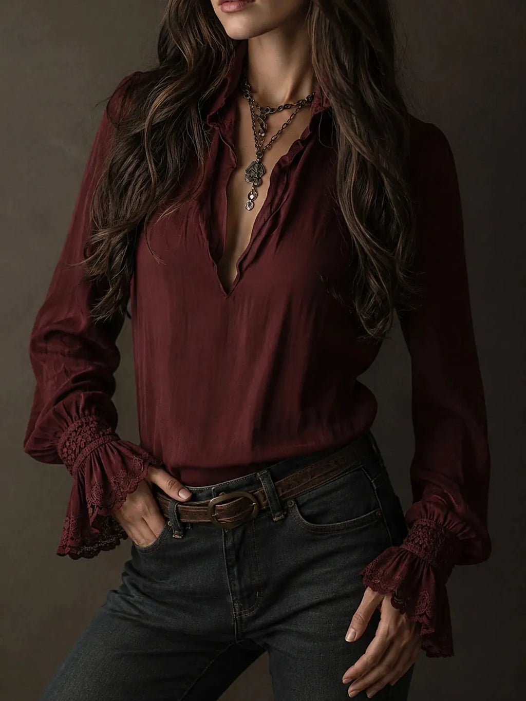 Boho Blouse in lace, Unbeatable Price
