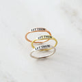 Let Them Dainty Bar Ring