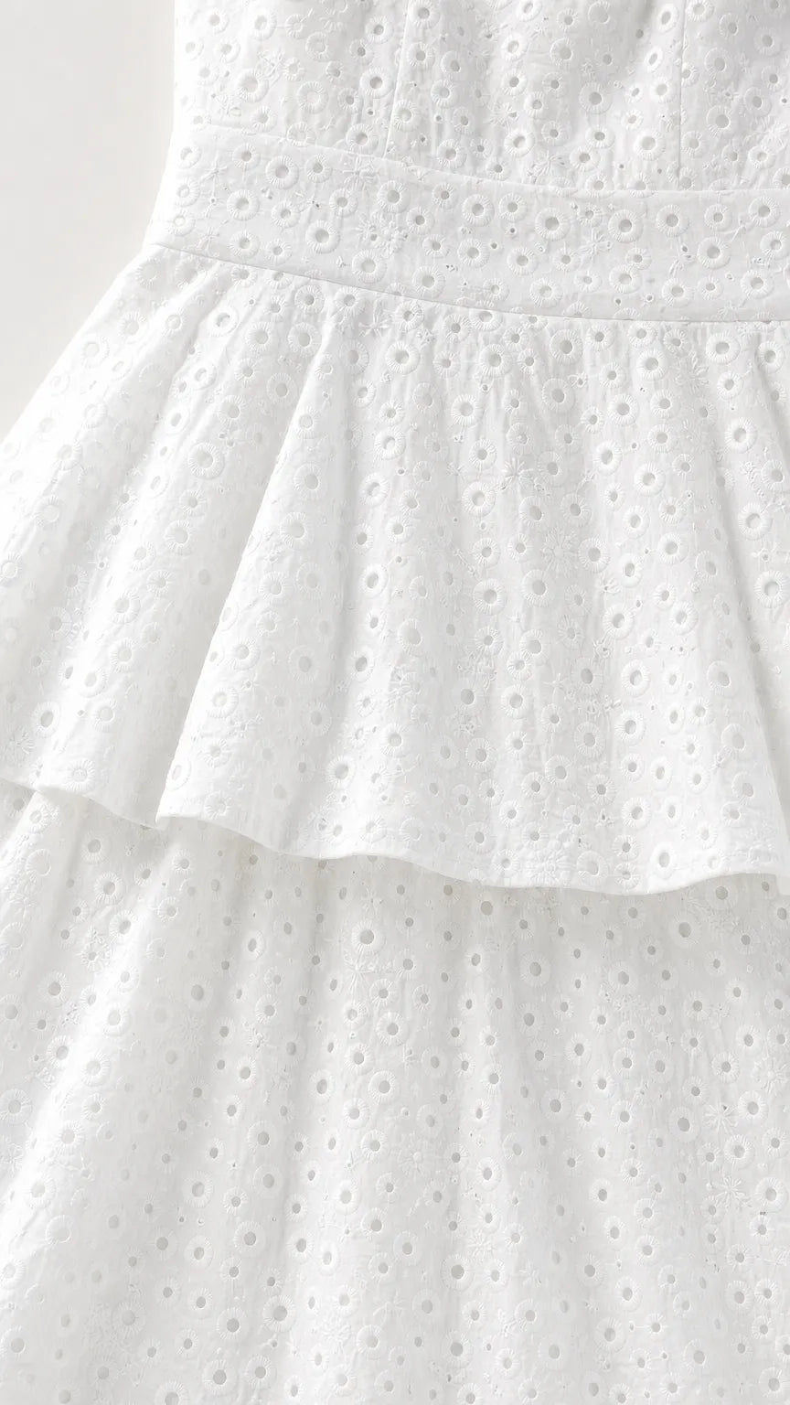Elegance Tiered Eyelet Maxi Dress