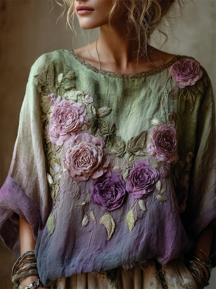 Vintage Statement Piece in linen, Premium Look