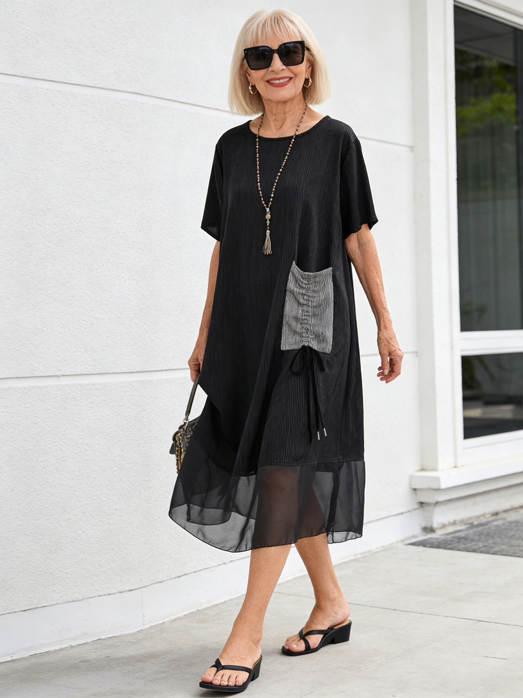 Cotton Dress Women's Medium and Long Skirt