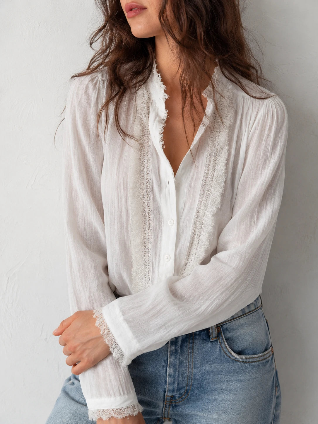 Vintage Blouse in cotton, Premium Look