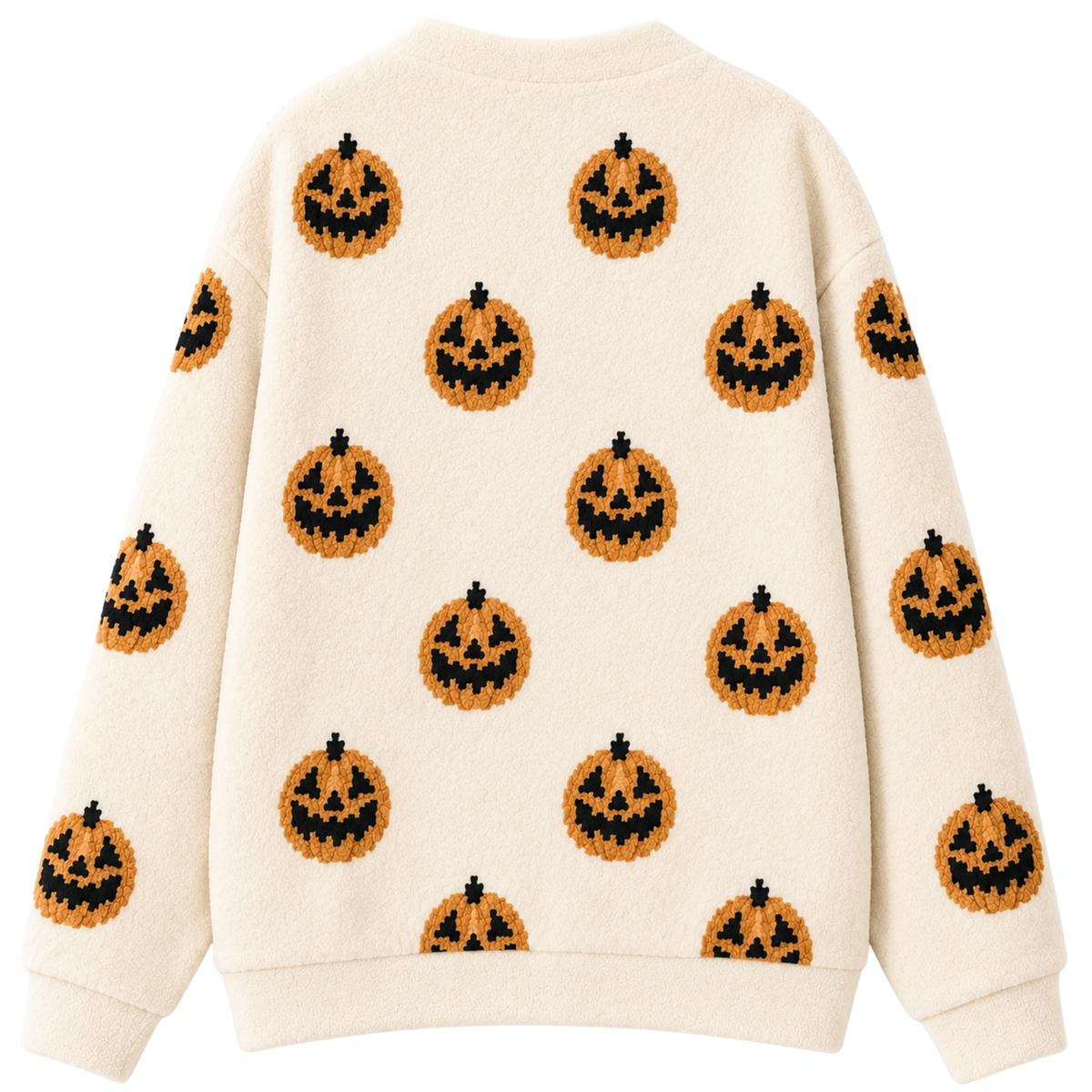 Chaotic Club Personalized All-Over Pumpkin Pattern Cardigan