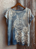 Vintage Shirt in lace, Premium Look