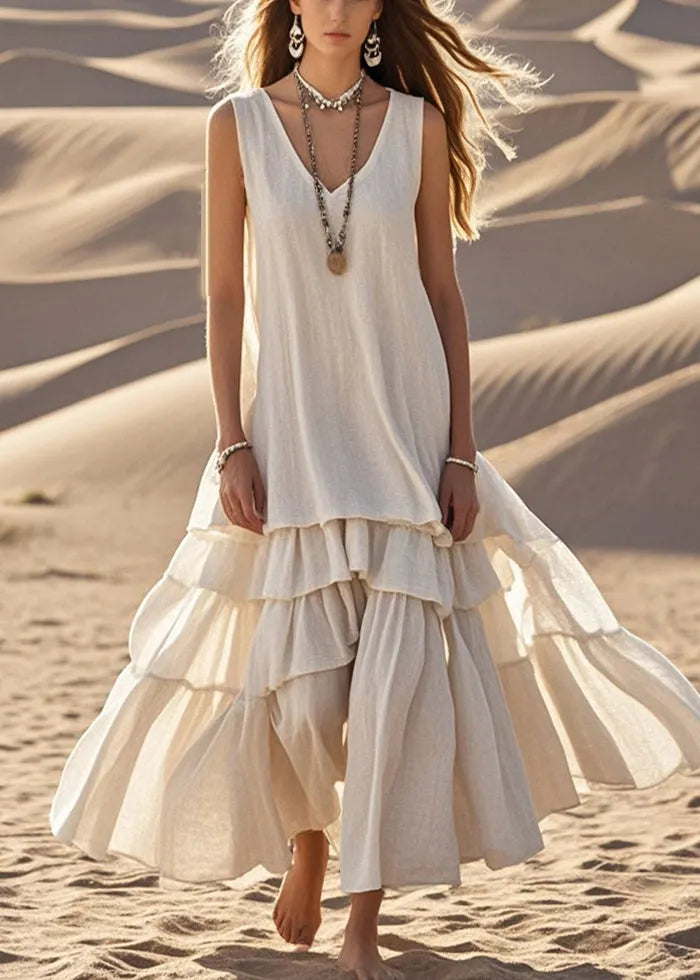 Chic Maxi Dress in cotton, Unbeatable Price