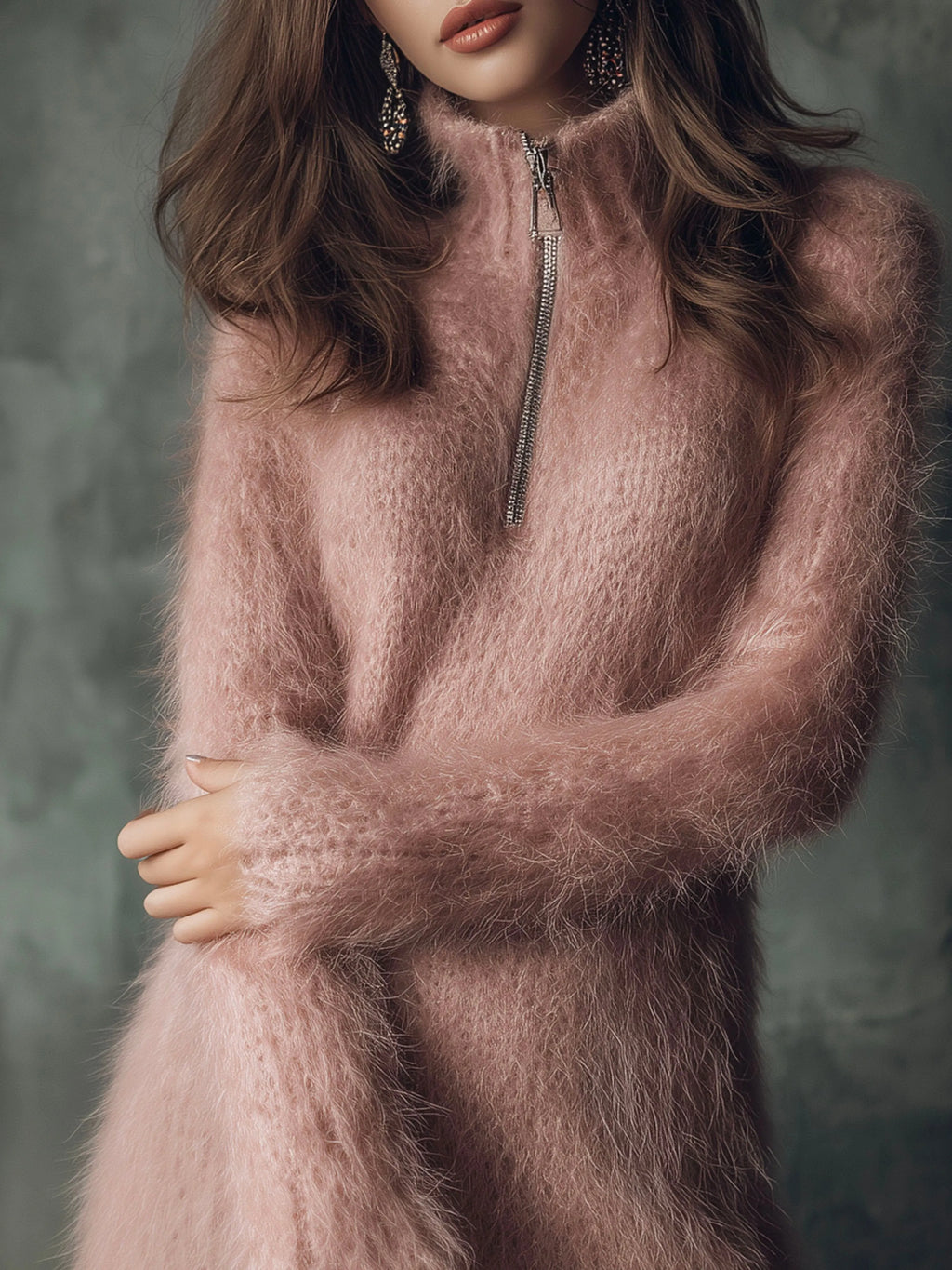 Chic Mini Dress in soft knit, Premium Look