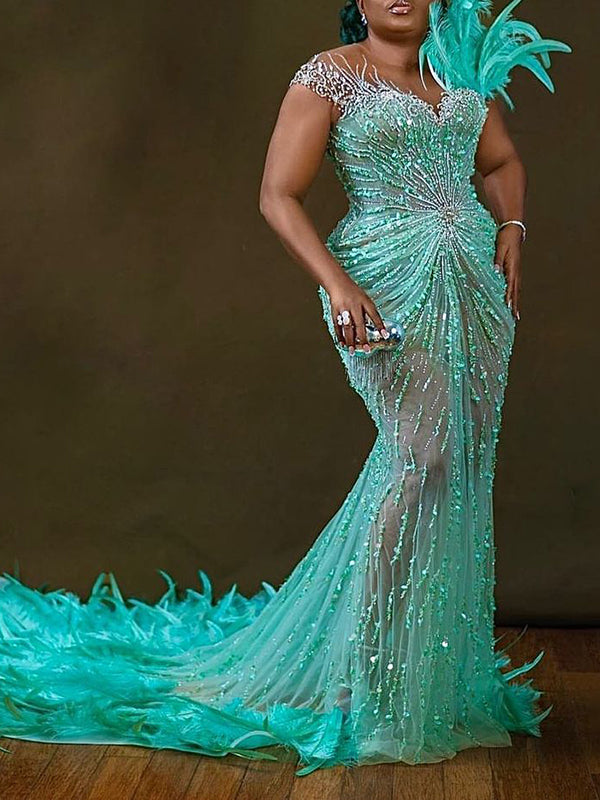 Asoebi Elegant Plus Size Gown-63