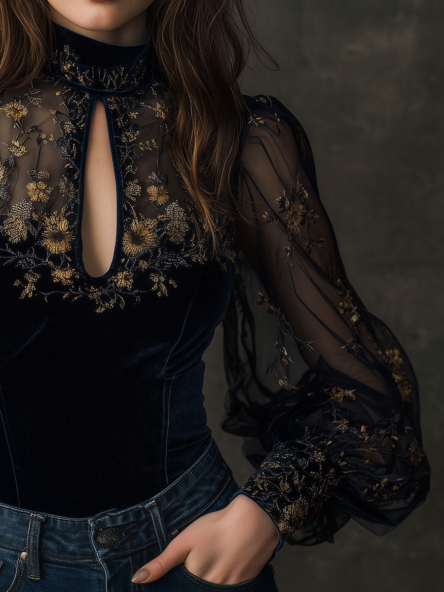 Blouse That Flatters – Retro & velvet