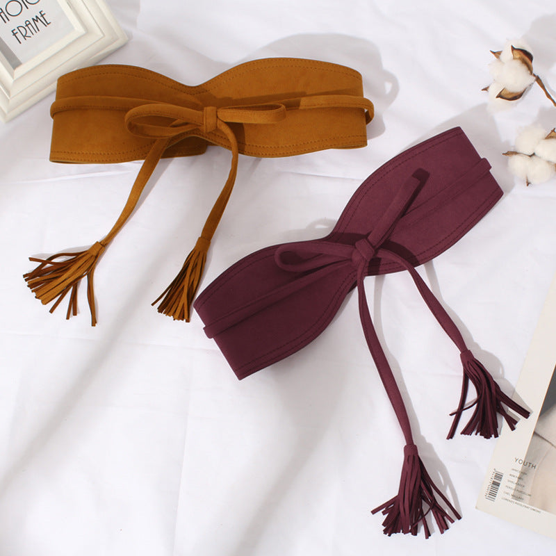 Casual Tassel Bow Girdle