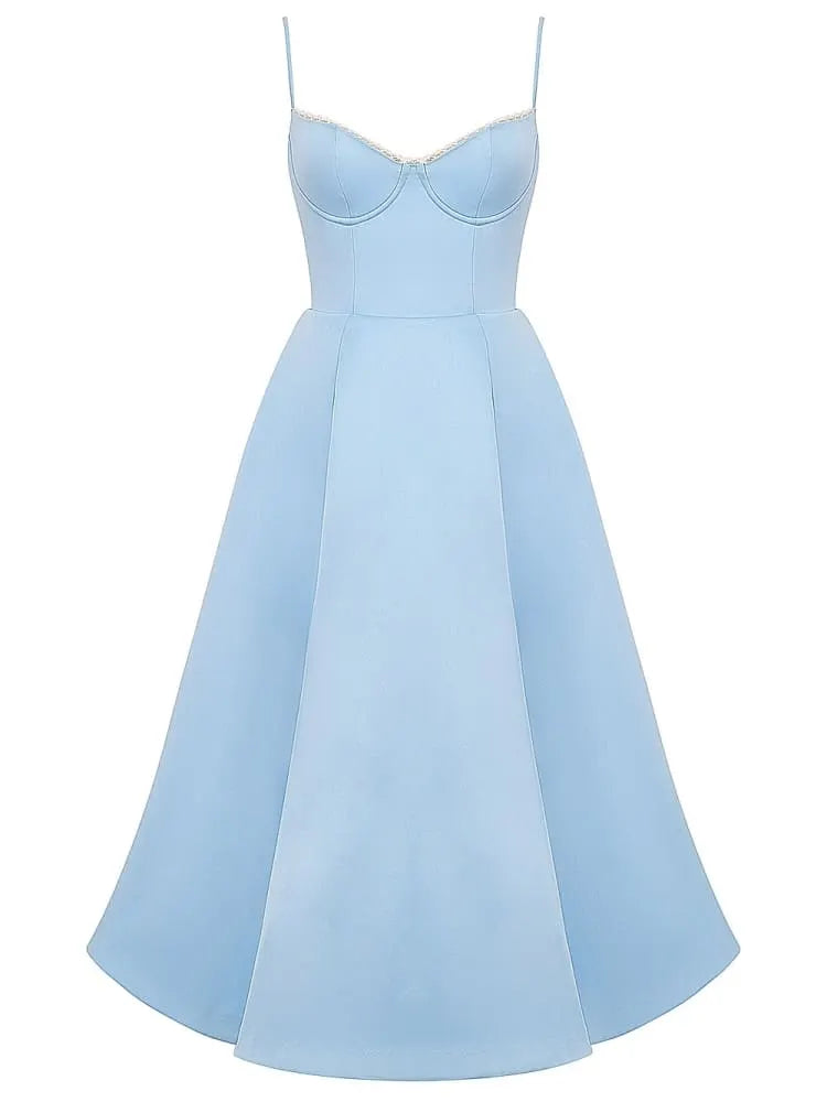 Cinderella Blue Tulle Midi Dress