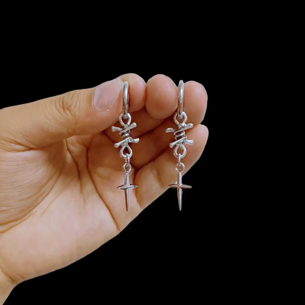 Cross Star Earrings