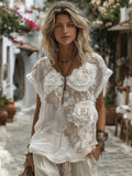 Vintage Shirt in linen, Designer Aesthetic