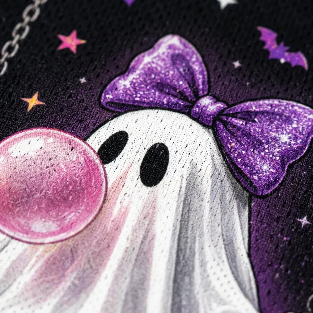 Chaotic Club Bubble Gum Ghost Spooky Squad Halloween Mesh Jersey