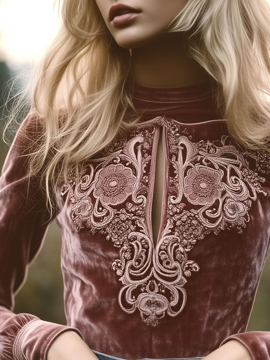 Vintage Blouse in velvet, Best Value
