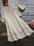 Vintage Midi Dress in linen, Affordable Luxury