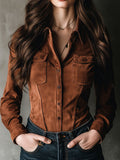 Chic Shirt in suede, Smart Price