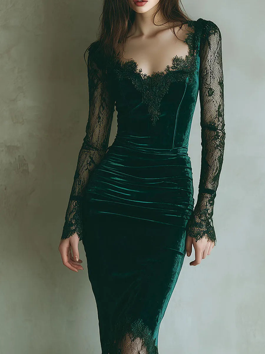 Midi Dress That Flatters – Elegant & velvet